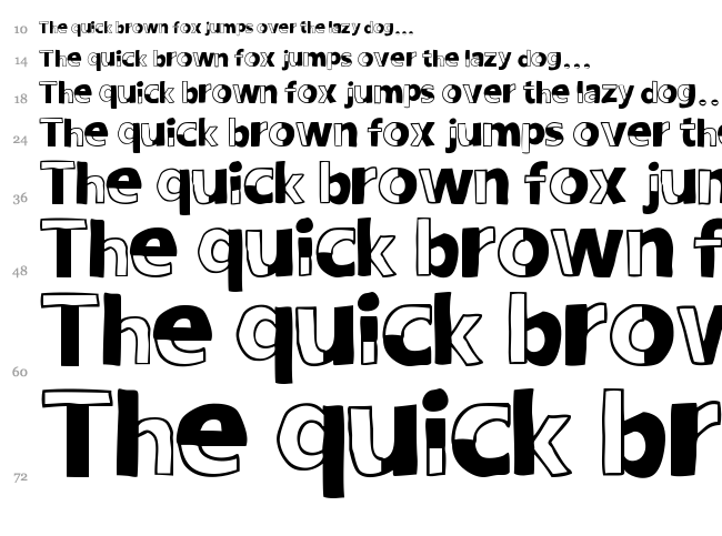 Woodcutter Delicada font waterfall